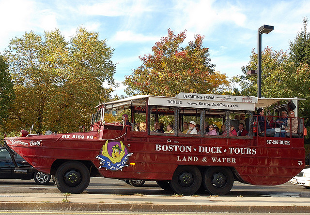 波士顿景点 （水鸭车之旅 Boston Duck Tour）