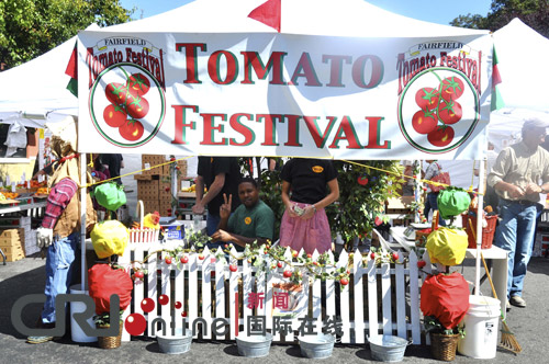 美国加州西红柿节：看颜色，尝味道，传文化