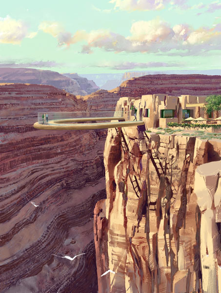 美国西部大峡谷玻璃桥旅游 挑战你的心理极限