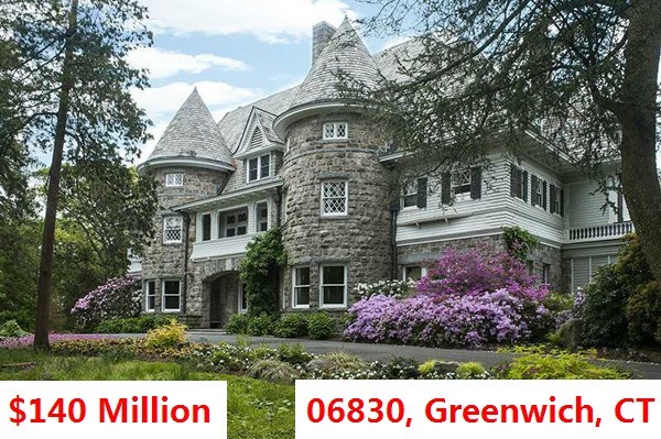 The Top 100 Most Expensive ZIP Codes in US by Forbes in 2013-Rank no.46-06830, Greenwich, CT