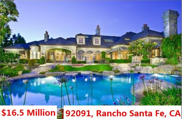 The Top 100 Most Expensive ZIP Codes in US by Forbes in 2013-Rank no.42-92091, Rancho Santa Fe, CA