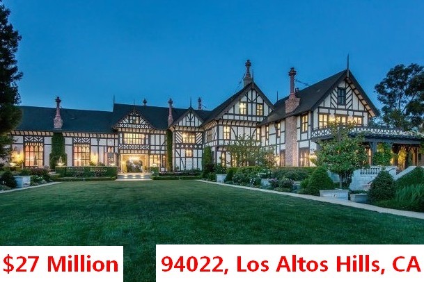 Top 100 Most Expensive Zip Codes in US by Forbes in 2013-Rank no.2-94022, Los Altos Hills, CA