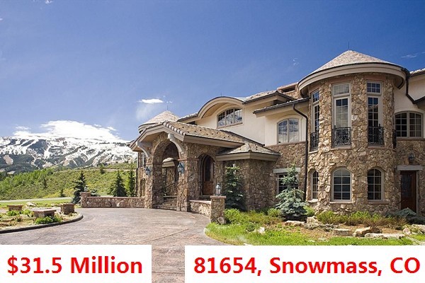 The Top 100 Most Expensive ZIP Codes in US by Forbes in 2013-Rank no.48-81654, Snowmass, CO