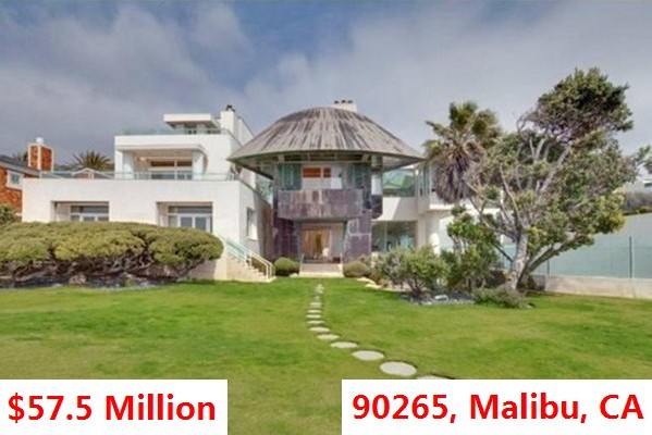 The Top 100 Most Expensive ZIP Codes in US by Forbes in 2013-Rank no.32-90265, Malibu, CA