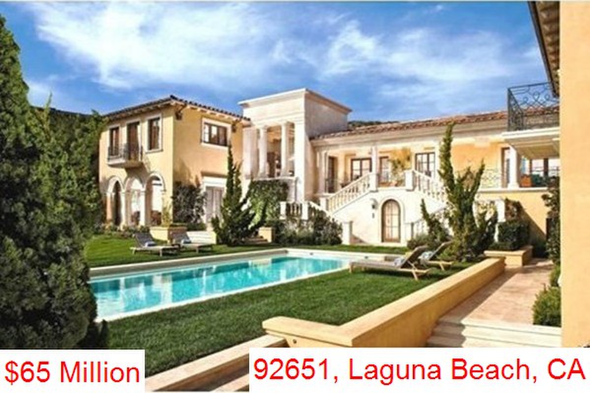The Top 100 Most Expensive ZIP Codes in US by Forbes in 2013-Rank no.61-92651, Laguna Beach, CA