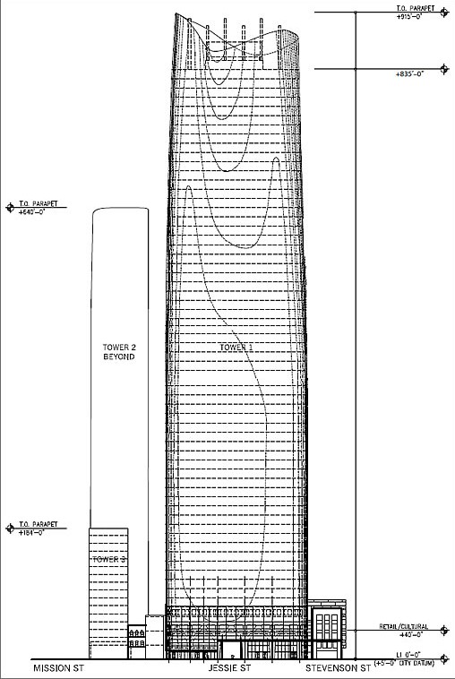 旧金山高层-50 First Street Tower 1 & 2（Proposed 22 & 23 of 32 ）