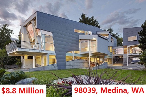 Top 100 Most Expensive Zip Codes in US by Forbes in 2013 – Rank no.50-98039, Medina, WA