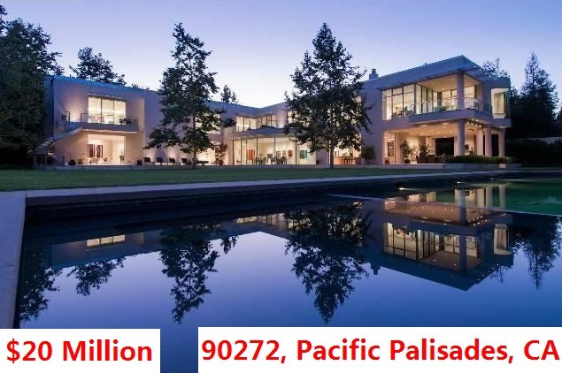 Top 100 Most Expensive Zip Codes in US by Forbes in 2013-Rank no.57 – 90272, Pacific Palisades, CA