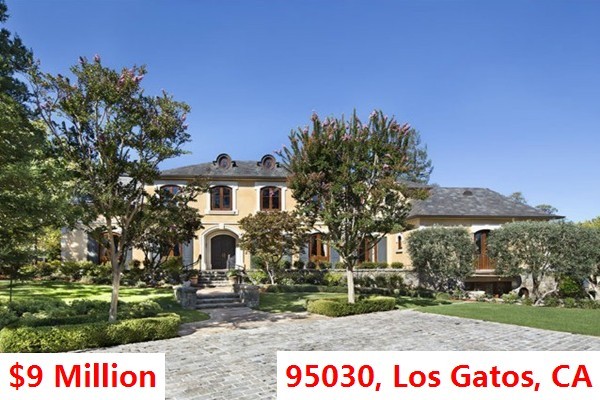 Top 100 Most Expensive Zip Codes in US by Forbes in 2013-Rank no.59 – 95030, Los Gatos, CA
