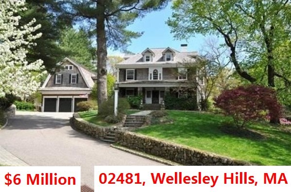 Top 100 Most Expensive Zip Codes in US by Forbes in 2013-Rank no.66 – 02481, Wellesley Hills, MA