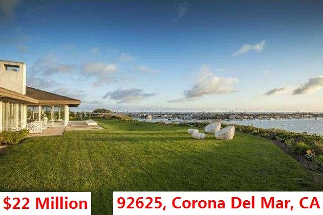 Top 100 Most Expensive Zip Codes in US by Forbes in 2013-Rank no.52-92625, Corona Del Mar, CA