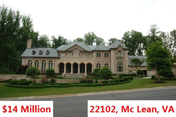 Top 100 Most Expensive Zip Codes in US by Forbes in 2013-Rank no.89 – 22102, Mc Lean, VA