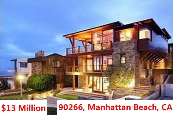Top 100 Most Expensive Zip Codes in US by Forbes in 2013-Rank no.90 – 90266, Manhattan Beach, CA