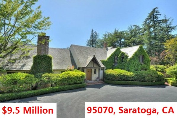 Top 100 Most Expensive Zip Codes in US by Forbes in 2013-Rank no.56 – 95070, Saratoga, CA