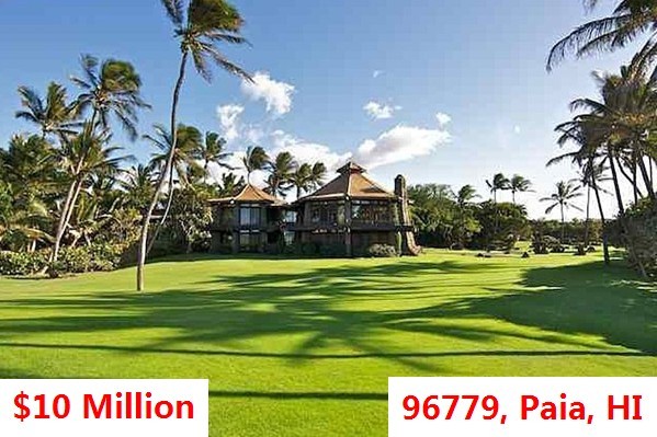 Top 100 Most Expensive Zip Codes in US by Forbes in 2013-Rank no.71 – 96779, Paia, HI