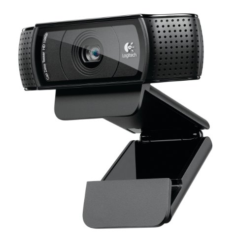Logitech HD Pro Webcam C920, 1080p Widescreen Video Calling and Recording (960-000764) – Free HDE Fiber Cloth