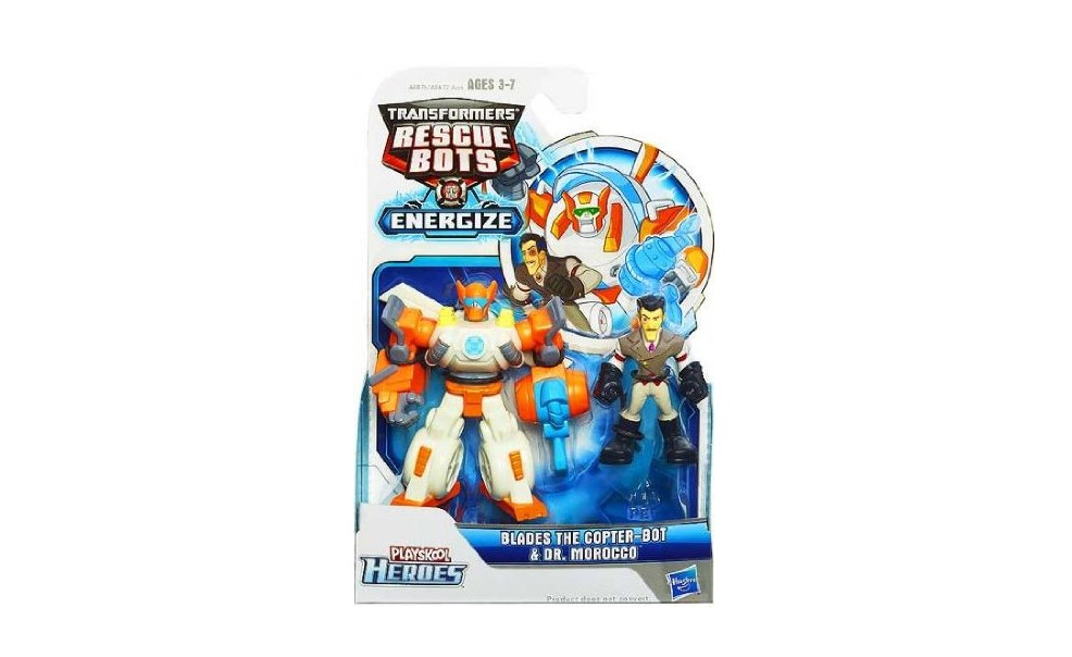 Transformers Rescue Bots BLADES THE COPTER-BOT & DR. MOROCCO Playskool Heroes