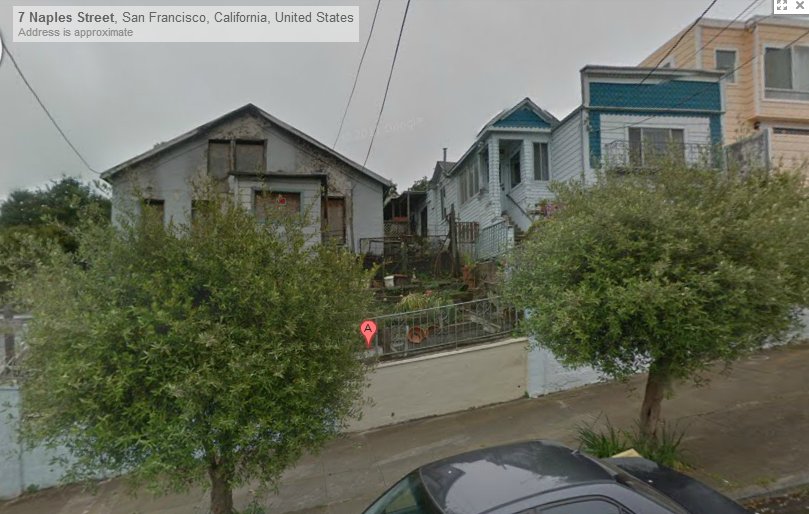 7 Naples St, San Francisco, San Francisco County, CA 94112; Sold Land and Lots; 29/93 in San Francisco County