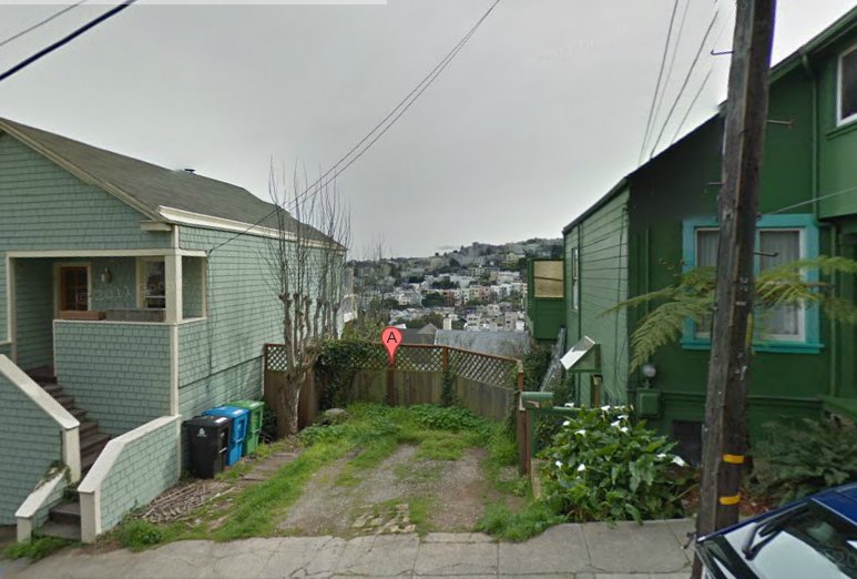 13 Saturn St, San Francisco, San Francisco County, CA 94114; Sold Land and Lots; 33/93 in San Francisco County