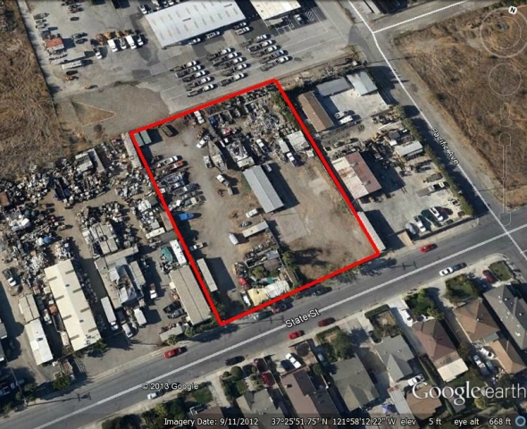 1456 State Street, San Jose, CA 95112; Industrial Land for Sale; E-1 in Santa Clara County