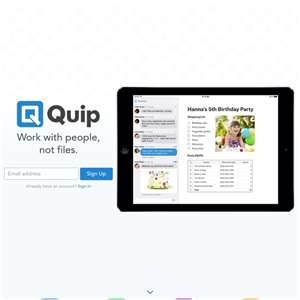 Quip公司希望集中功能应用