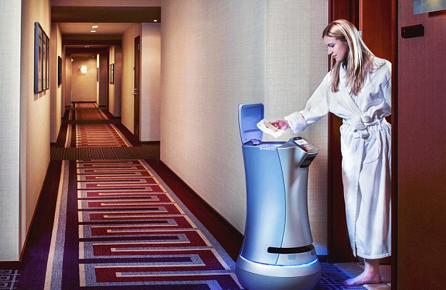 美公寓用机器人提供客房服务 房客用APP下单提要求