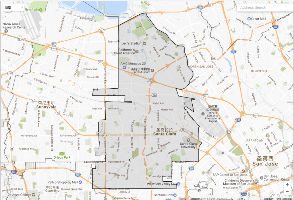 Santa Clara City 地图