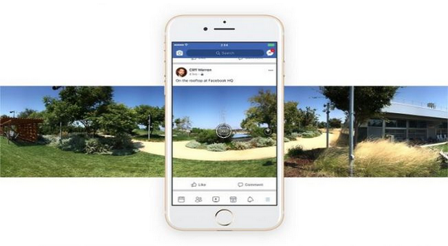 臉書內建App 可拍360度全景