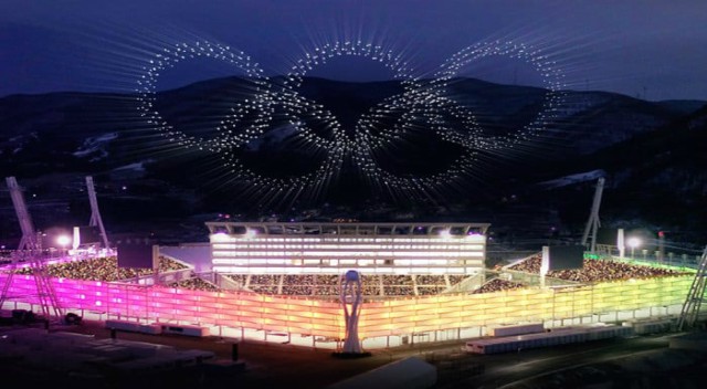 2018 Winter Olympics Record Breaking Drone Show