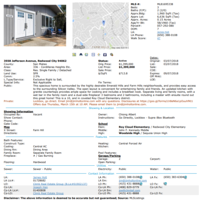 Active Listings in Redwood City – Single Family 1/8