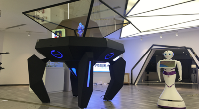 智博会网红爆款——人工智能虚拟艺人亮相重庆两江机器人展示中心