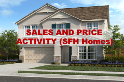 SALES AND PRICE ACTIVITY (SFH Homes)